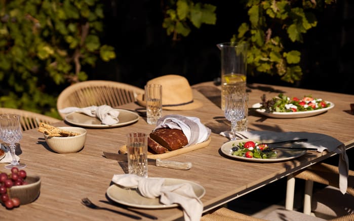 Esstisch Abela, sandfarbig/Holz-Nachbildung-05