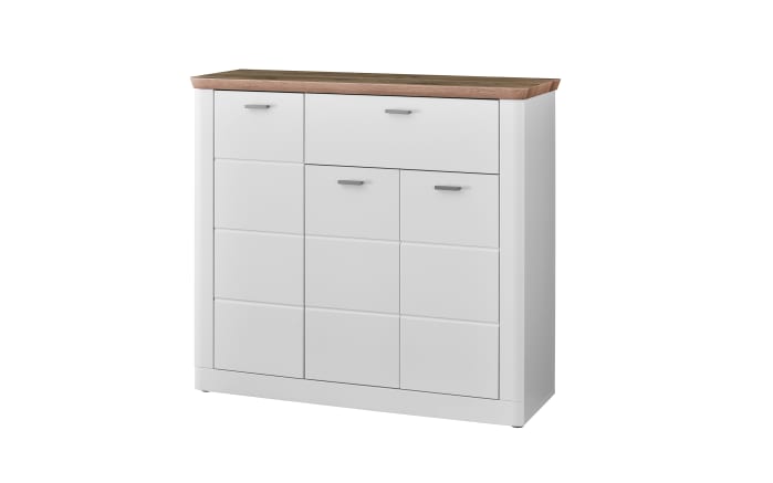 Kommode Recess, weiß/Nox Oak-Nachbildung-01