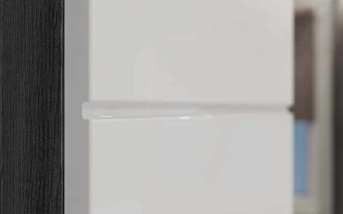 Standschrank Scout, Rauchsilber Nachbildung/weiß Hochglanz, Breite 74 cm-05