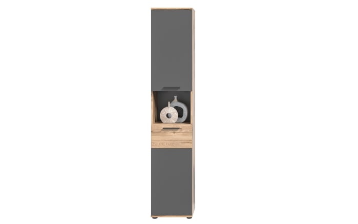 Hochschrank Mason, Nox Oak Nachbildung/basaltfarbig, Höhe 190 cm-02