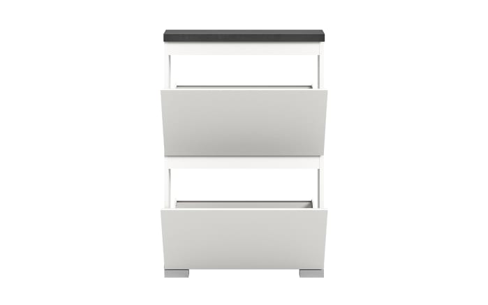 Schuhschrank Shoelove, grau/weiß, 60 cm-03