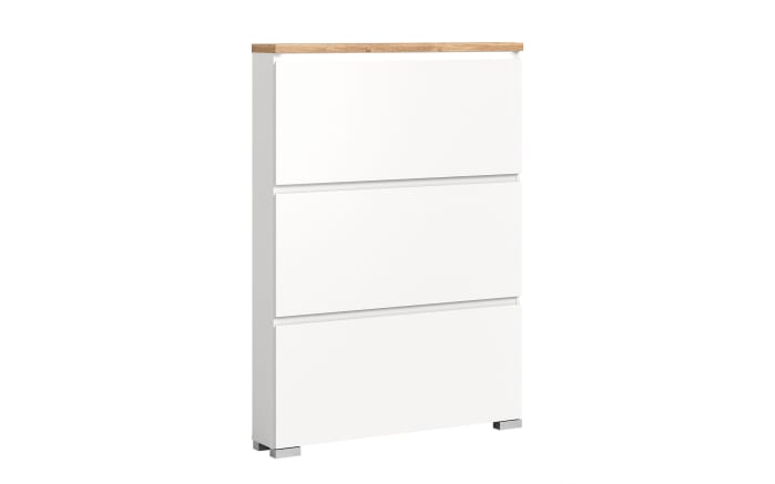 Schuhschrank Shoelove, Eiche-Nachbildung/weiß, 130 cm-01