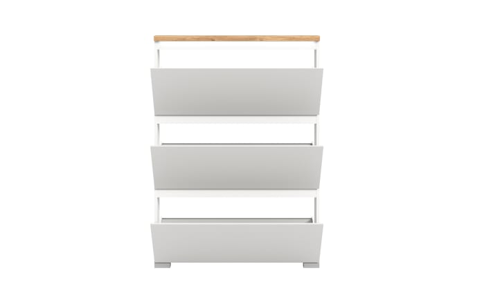 Schuhschrank Shoelove, Eiche-Nachbildung/weiß, 130 cm-03