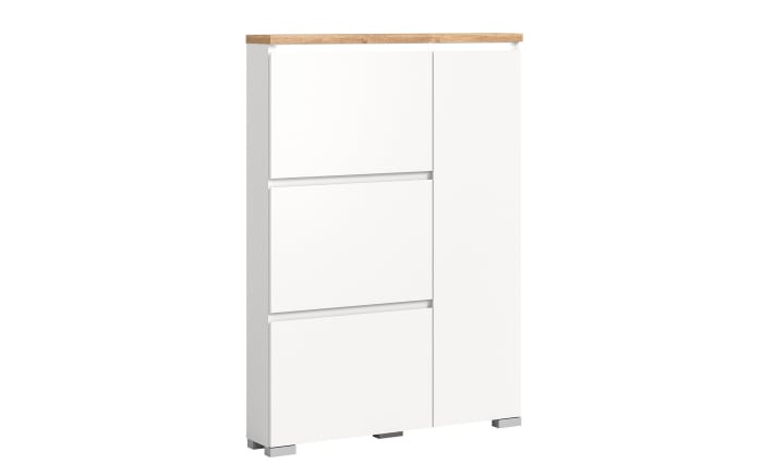 Schuhschrank Shoelove, Eiche-Nachbildung/weiß, 95 x 130 cm-01