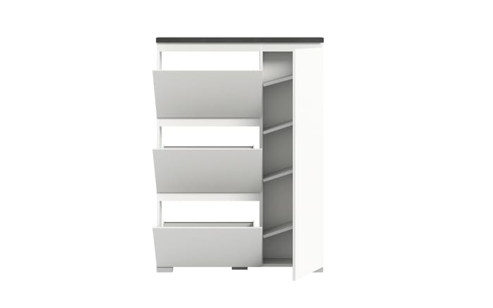 Schuhschrank Shoelove, grau/weiß, 95 x 130 cm-03
