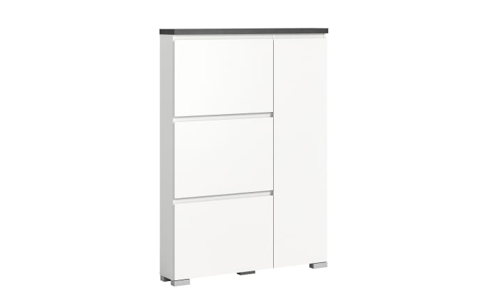 Schuhschrank Shoelove, grau/weiß, 95 x 130 cm-01