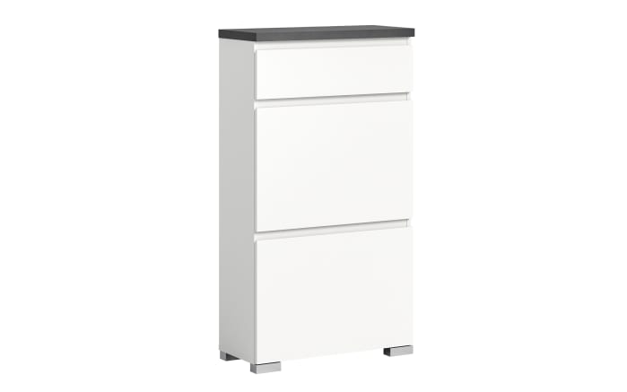 Schuhschrank Shoelove, grau/weiß, 60 cm-01