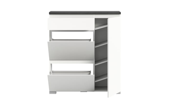 Schuhschrank Shoelove, grau/weiß, 109 cm-03