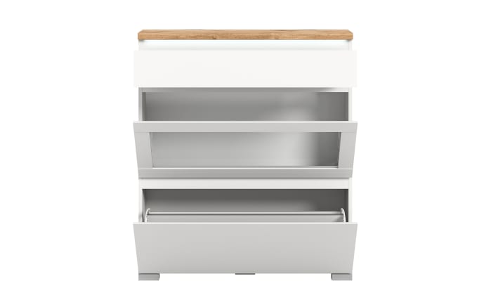 Schuhschrank Shoelove, Eiche-Nachbildung/weiß, 95 x 109 cm-03