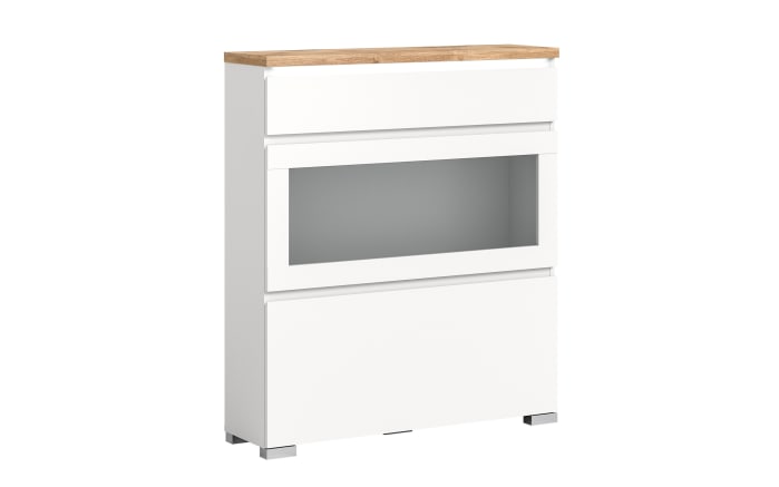 Schuhschrank Shoelove, Eiche-Nachbildung/weiß, 95 x 109 cm-01