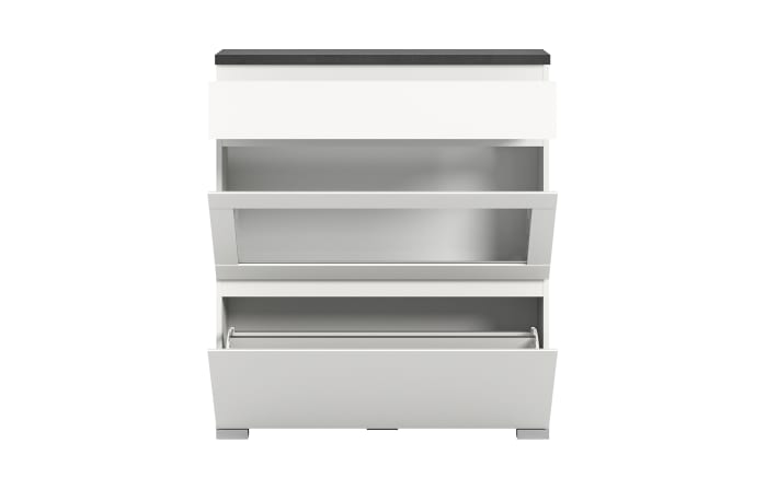 Schuhschrank Shoelove, grau/weiß, 95 x 109 cm-03