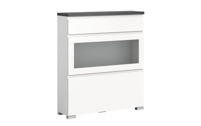 Schuhschrank Shoelove, grau/weiß, 95 x 109 cm-01
