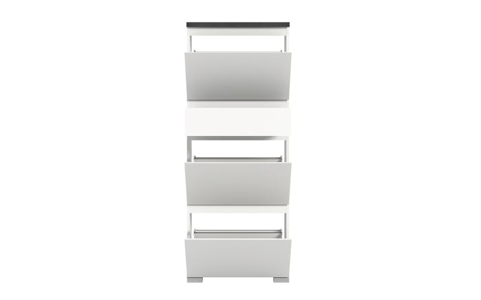 Schuhschrank Shoelove, grau/weiß, 151 cm-03