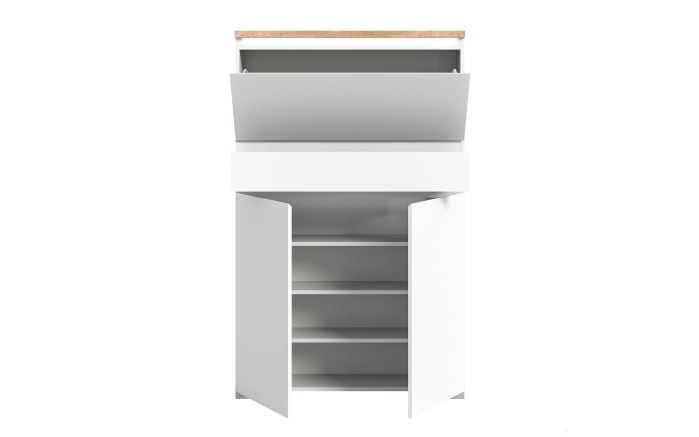 Schuhschrank Shoelove, Eiche-Nachbildung/weiß, 95 x 151 cm-03
