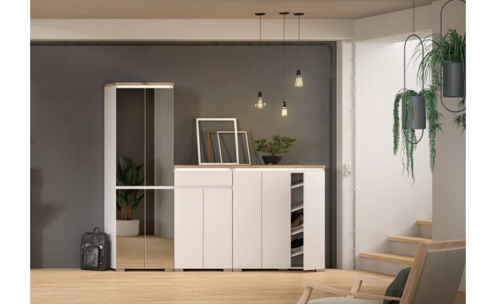 Schuhschrank Shoelove, grau/weiß, 60 x 109 cm-06