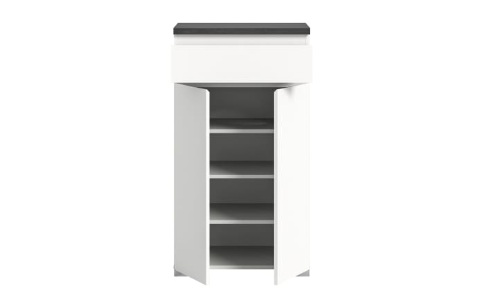 Schuhschrank Shoelove, grau/weiß, 60 x 109 cm-03