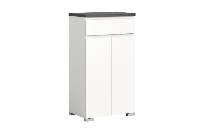 Schuhschrank Shoelove, grau/weiß, 60 x 109 cm-01