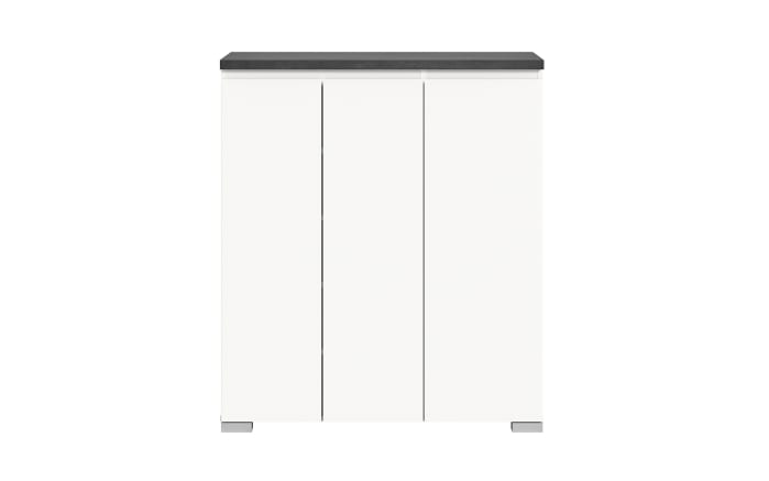 Schuhschrank Shoelove, grau/weiß, 95 x 109 cm -02