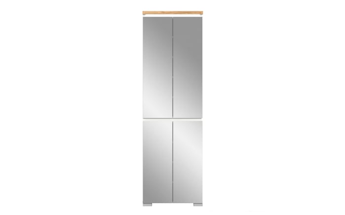 Schuhschrank Shoelove, Eiche-Nachbildung/weiß, 60 x 193 cm -02