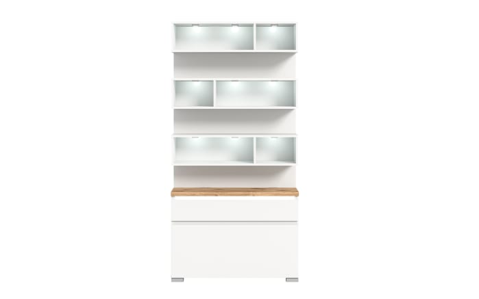 Garderobenset Shoelove, Eiche-Nachbildung/weiß-01