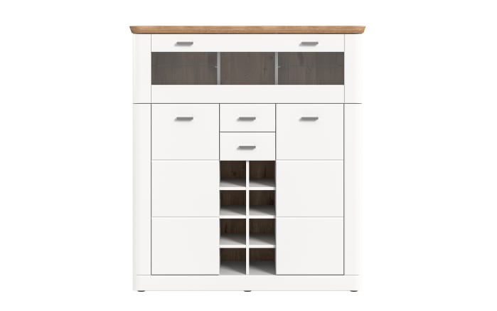 Barschrank Modern Times, weiß/Eiche-Nachbildung-02