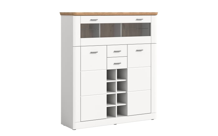 Barschrank Modern Times, weiß/Eiche-Nachbildung-01