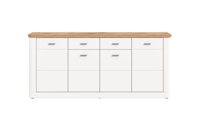 Sideboard  Modern Times, weiß/Eiche-Nachbildung-02