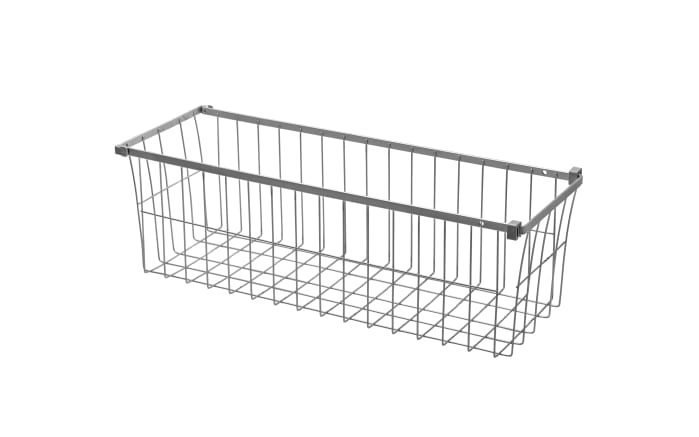 Wäschekorb für Jutzler-Schränke, chromfarbig, Breite 17 cm