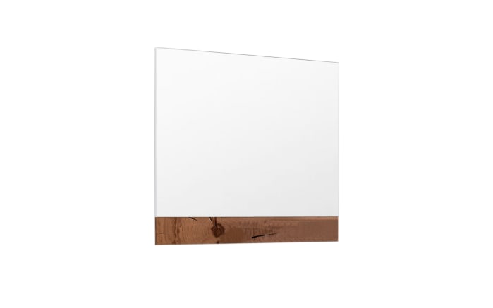 Garderobenspiegel Swing, weiß/Wildeiche, 90 x 85 cm-01