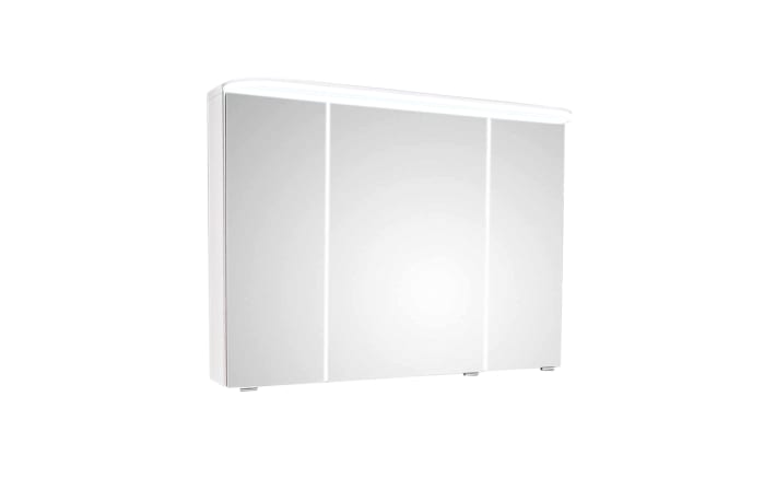 Spiegelschrank Prag, weiß, inkl. LED-Kranz-01