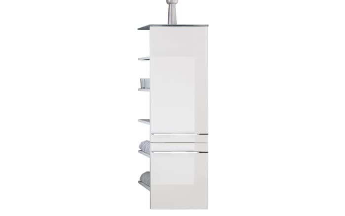 Midischrank Leo Living 116, Glas Optiwhite/schneeweiß glanz-02