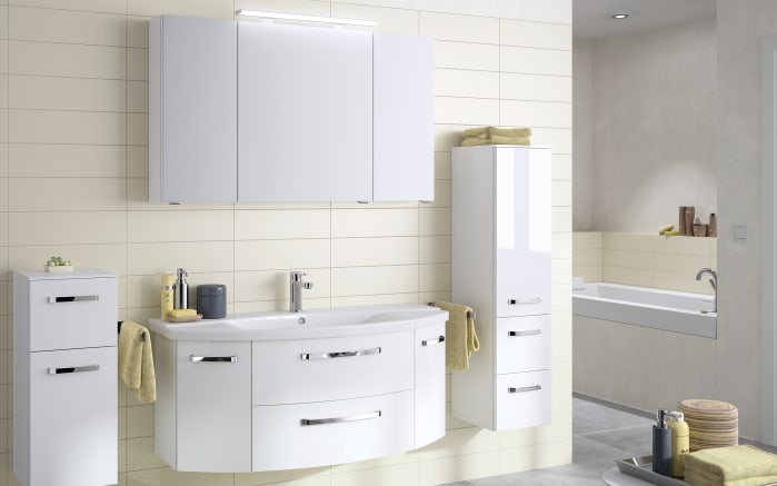 Highboard Fokus 4010, weiß Hochglanz-02