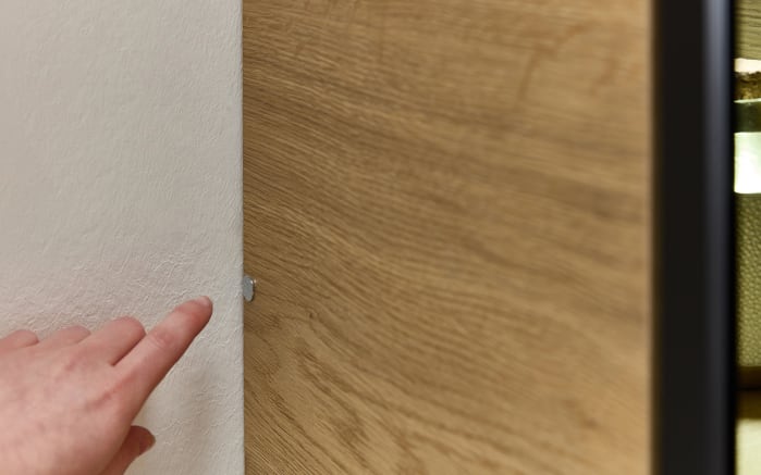 Vitrinen-Hochschrank Nassau, Eiche Halifax Nachbildung-05