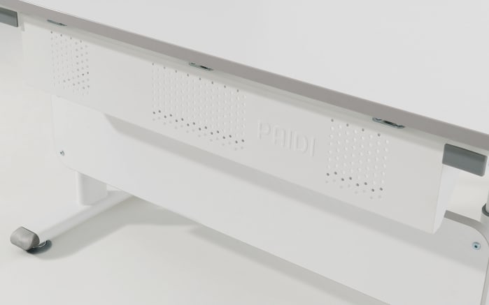 Schreibtisch Diego GT, kreideweiß, höhenverstellbar, 130 x 70 cm-07