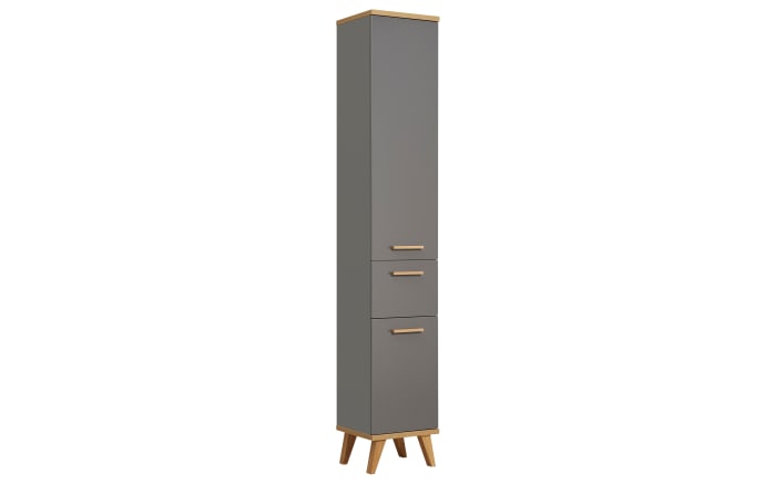 Hochschrank Glow, quarzgrau Glanz-01