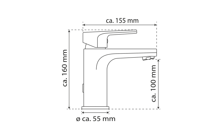 Waschtischarmatur 601300, chrom-03