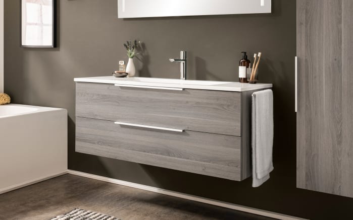 Badkombination Fresh, Eiche Nachbildung/grau, inkl. LED Beleuchtung-03