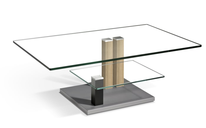 Couchtisch Varese, Klarglas, Eiche-01