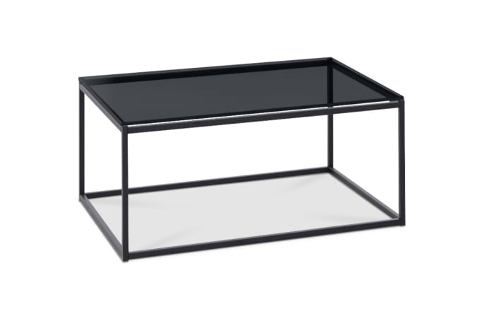 Couchtisch Varese Pro, schwarz lackiert, Rauchglas-01