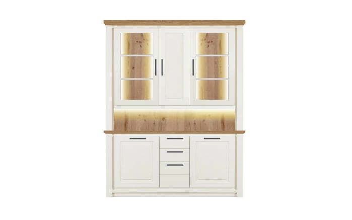 Buffet Trato, weiß/Astfichte massiv, inkl. LED Beleuchtung-01