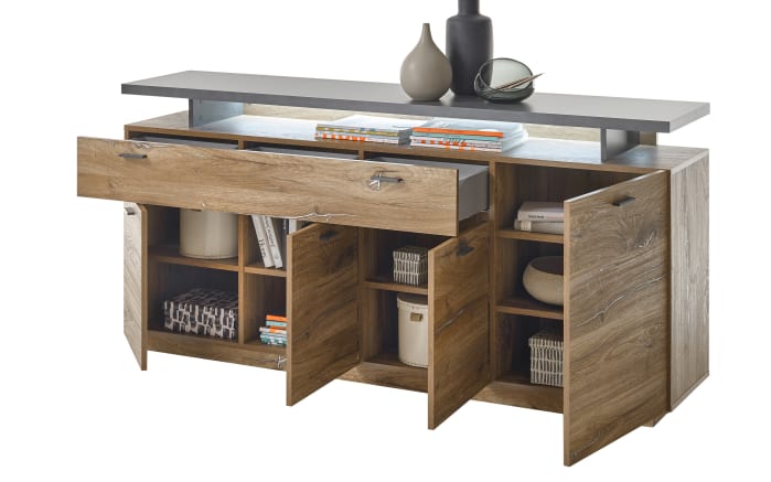 Sideboard Kingston, Flagstaff-Nachbildung/anthrazit-02