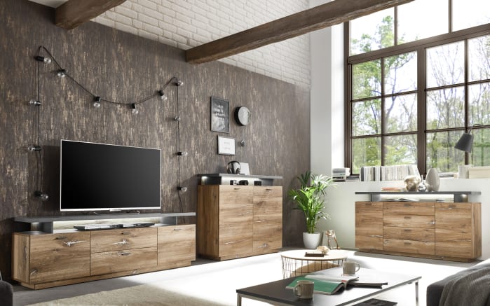 Sideboard Kingston, Flagstaff-Nachbildung/anthrazit-03