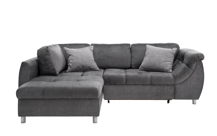 Wohnlandschaft Agira, grau, inkl. Liegefunktion Ottomane links-01