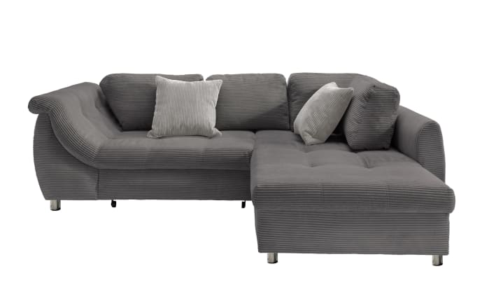 Wohnlandschaft Home, grau, Ottomane rechts, inkl. Liegefunktion-02