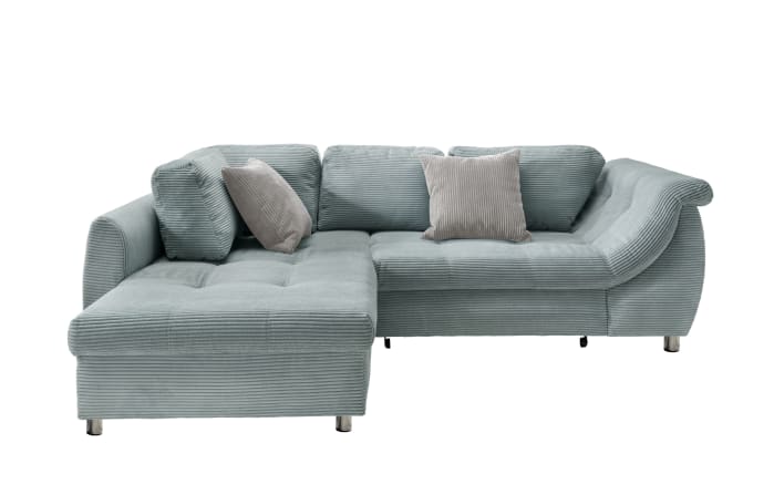 Wohnlandschaft Home, aqua, Ottomane links, inkl. Liegefunktion-01