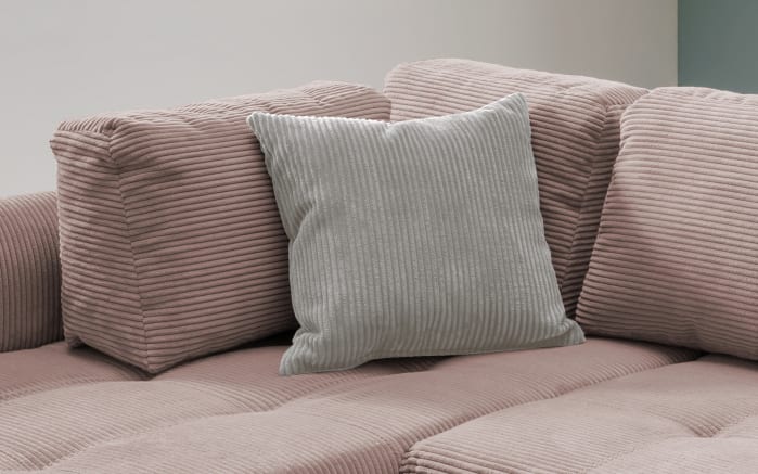 Wohnlandschaft Home, rosa, Ottomane links, inkl. Liegefunktion-03
