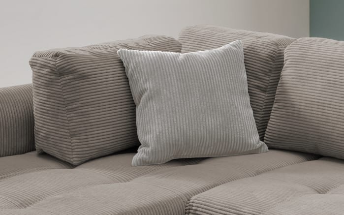Wohnlandschaft Home, braun, Ottomane links, inkl. Liegefunktion-03