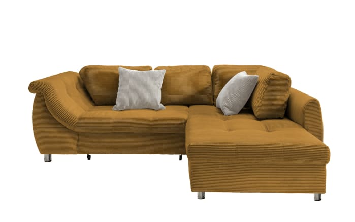 Wohnlandschaft Home, gold, Ottomane rechts, inkl. Liegefunktion-01