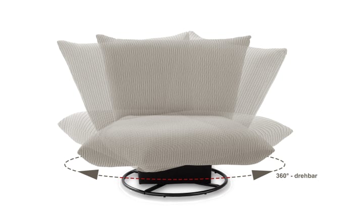 Sessel Cremona, silber, inkl. Drehfunktion-02