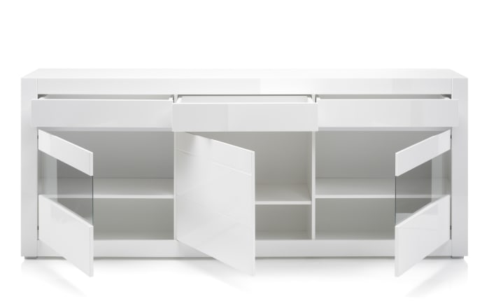 Sideboard Carat, weiß Hochglanz-02